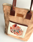 Artsy bordado cognac