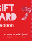 Tarjeta de Regalo Cueropapel&tijera
