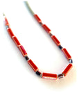 Collar Bambú rojo