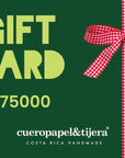 Tarjeta de Regalo Cueropapel&tijera