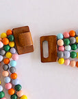 Collar de madera confetti