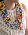 Collar de madera confetti